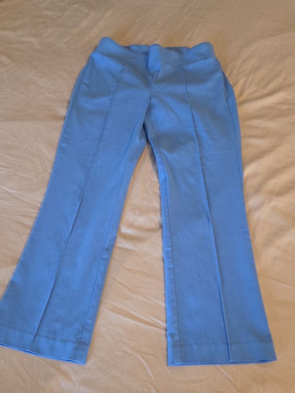 Women's Sky Blue Boot-Cut Pants